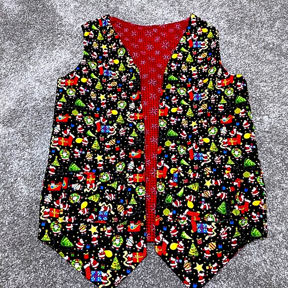 Reversible Kid's Christmas Vest